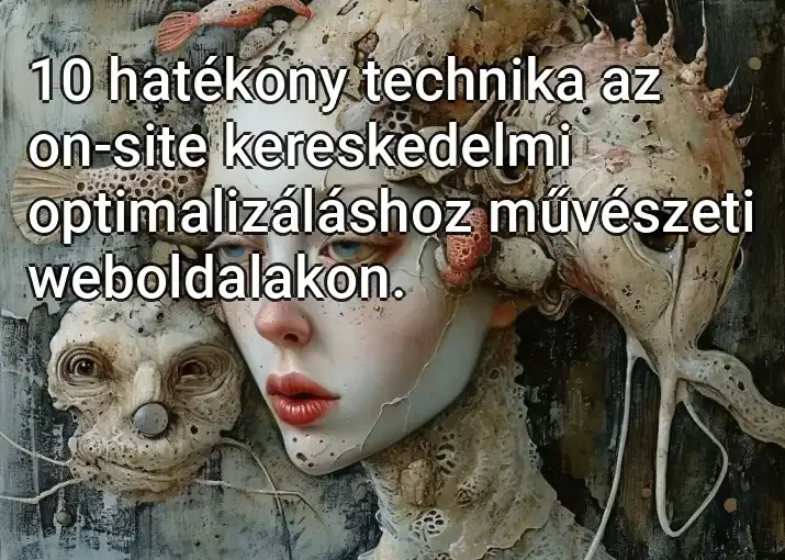 10 hatékony technika az on-site kereskedelmi optimalizáláshoz művészeti weboldalakon.