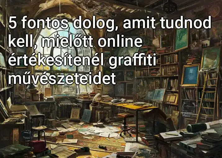 5 fontos dolog, amit tudnod kell, mielőtt online értékesítenél graffiti művészeteidet