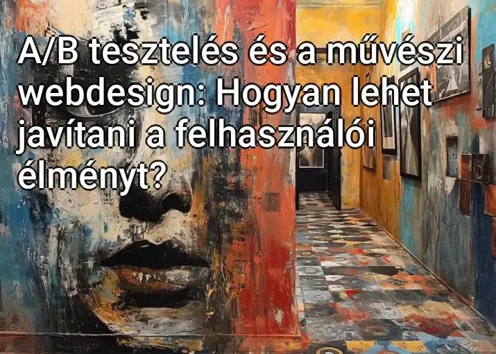 A/B tesztelés és a művészi webdesign: Hogyan lehet javítani a felhasználói élményt?