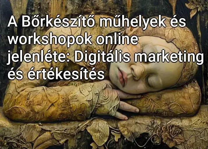 A Bőrkészítő műhelyek és workshopok online jelenléte: Digitális marketing és értékesítés