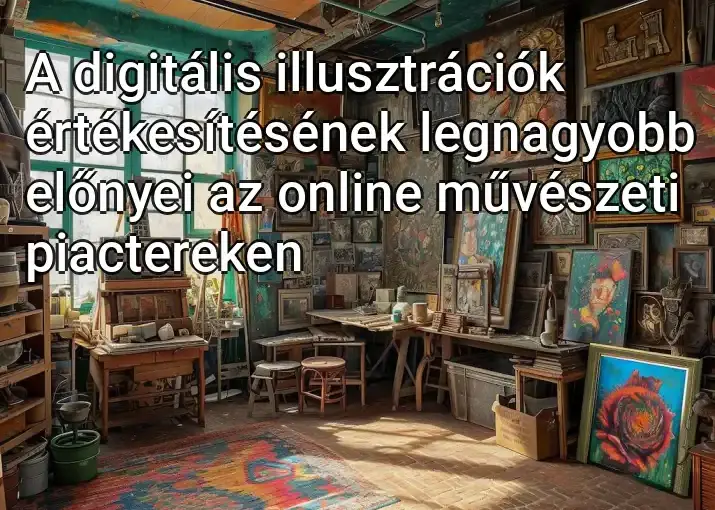 A digitális illusztrációk értékesítésének legnagyobb előnyei az online művészeti piactereken