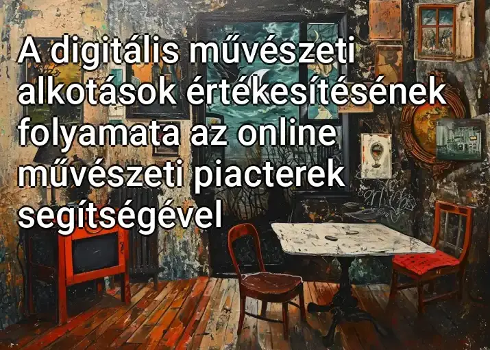 A digitális művészeti alkotások értékesítésének folyamata az online művészeti piacterek segítségével