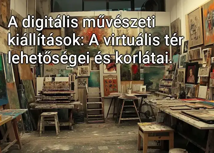 A digitális művészeti kiállítások: A virtuális tér lehetőségei és korlátai.