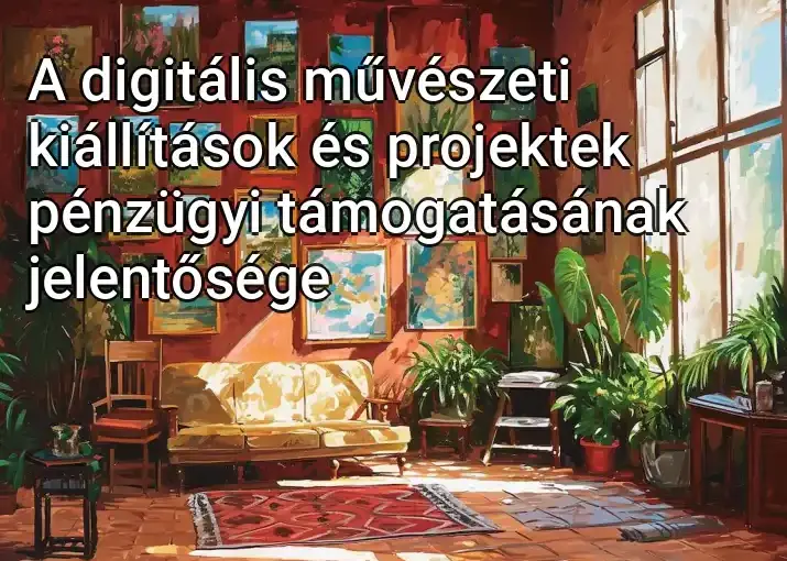 A digitális művészeti kiállítások és projektek pénzügyi támogatásának jelentősége