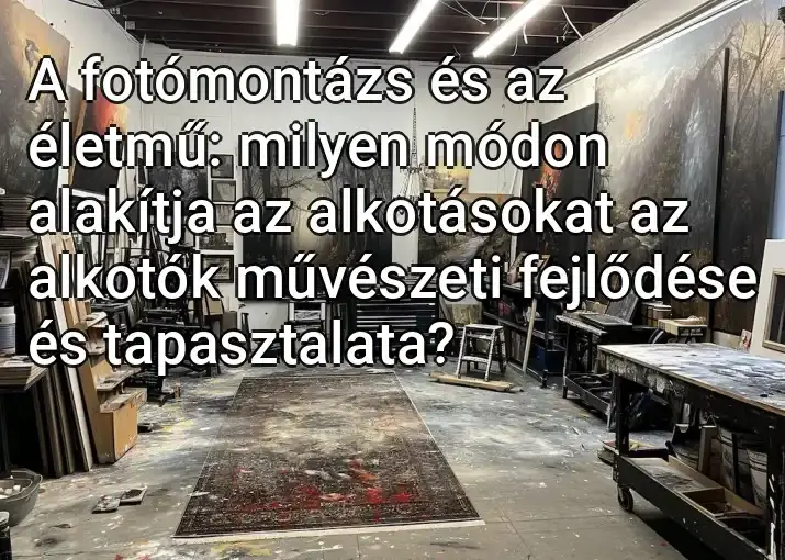 A fotómontázs és az életmű: milyen módon alakítja az alkotásokat az alkotók művészeti fejlődése és tapasztalata?