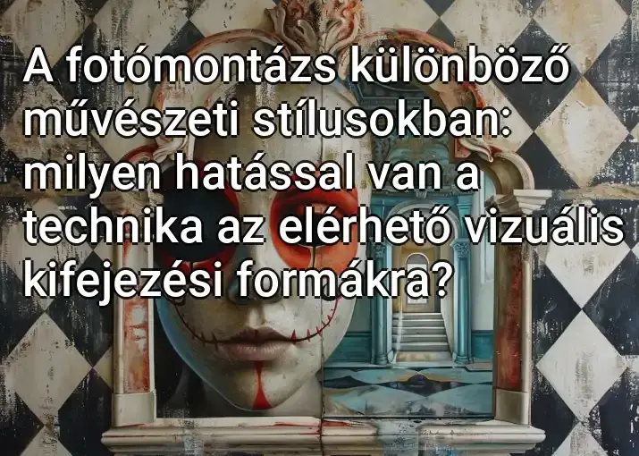 A fotómontázs különböző művészeti stílusokban: milyen hatással van a technika az elérhető vizuális kifejezési formákra?