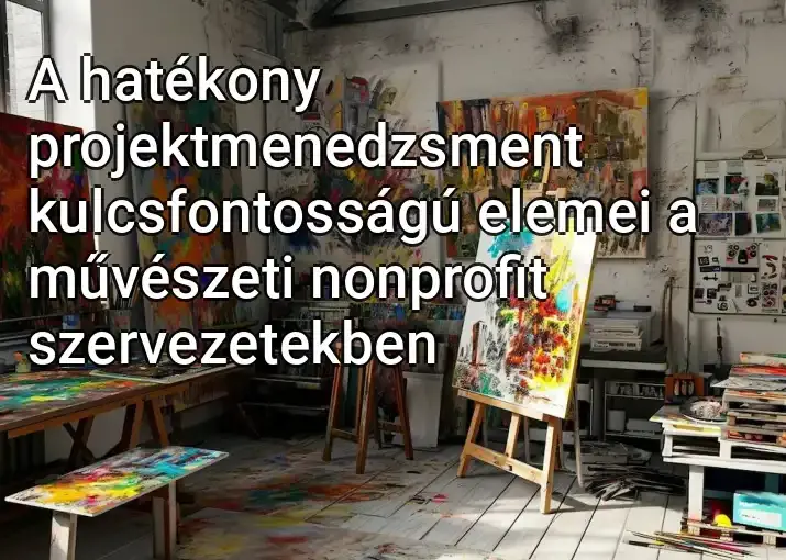 A hatékony projektmenedzsment kulcsfontosságú elemei a művészeti nonprofit szervezetekben