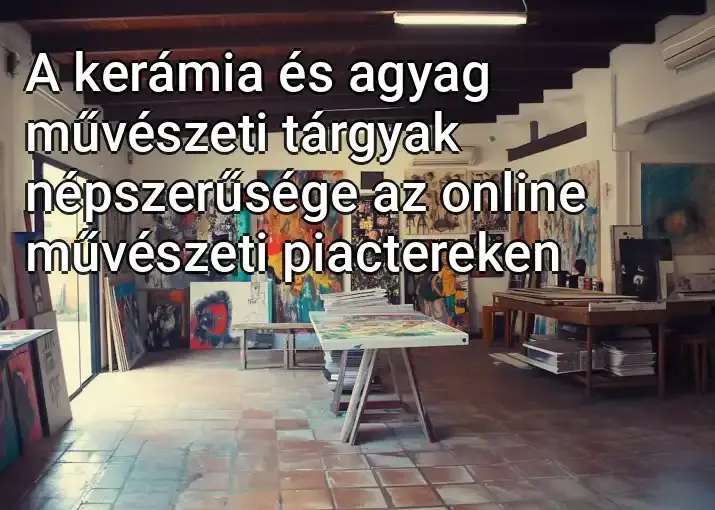 A kerámia és agyag művészeti tárgyak népszerűsége az online művészeti piactereken