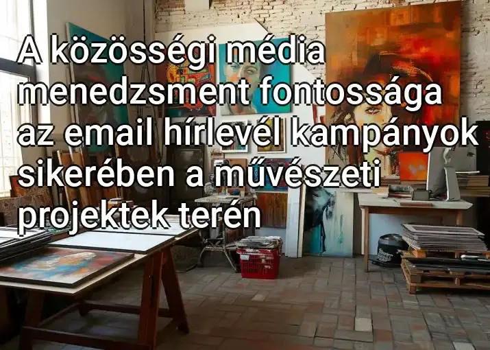 A közösségi média menedzsment fontossága az email hírlevél kampányok sikerében a művészeti projektek terén