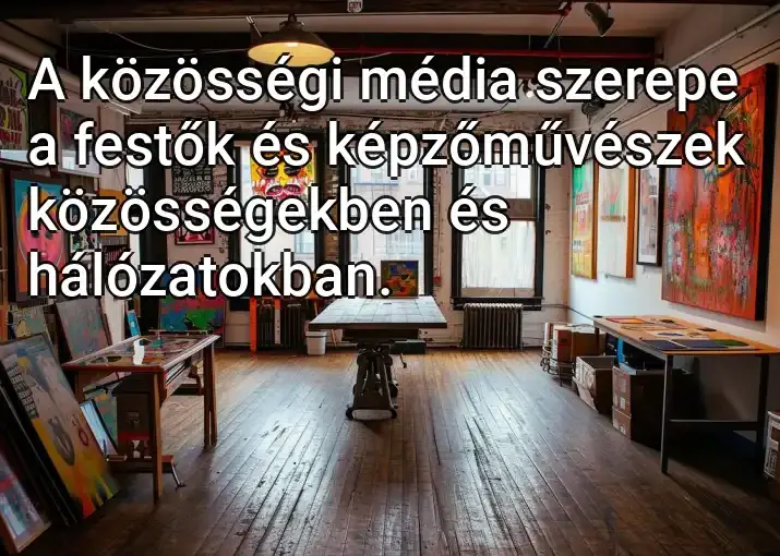 A közösségi média szerepe a festők és képzőművészek közösségekben és hálózatokban.