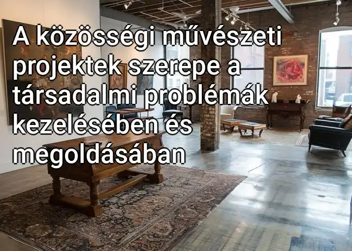 A közösségi művészeti projektek szerepe a társadalmi problémák kezelésében és megoldásában