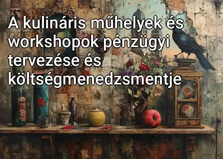 A kulináris műhelyek és workshopok pénzügyi tervezése és költségmenedzsmentje