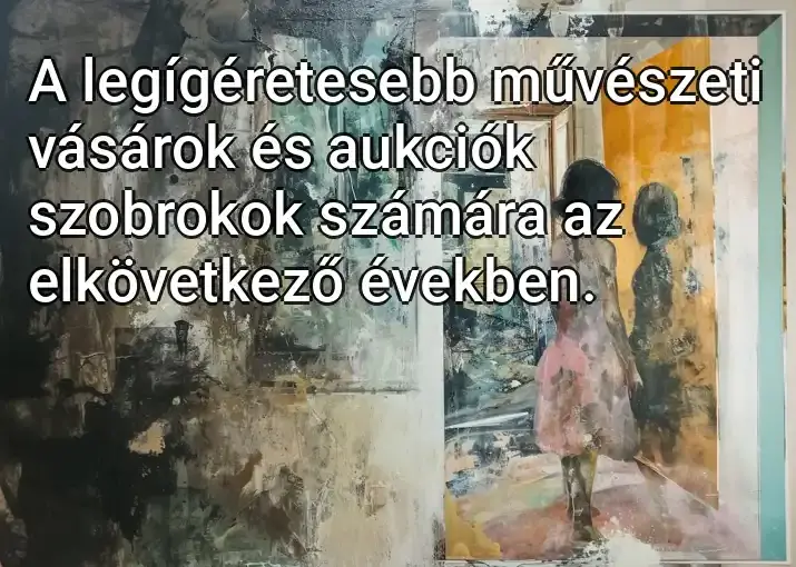 A legígéretesebb művészeti vásárok és aukciók szobrokok számára az elkövetkező években.