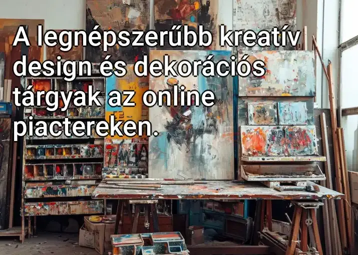 A legnépszerűbb kreatív design és dekorációs tárgyak az online piactereken.