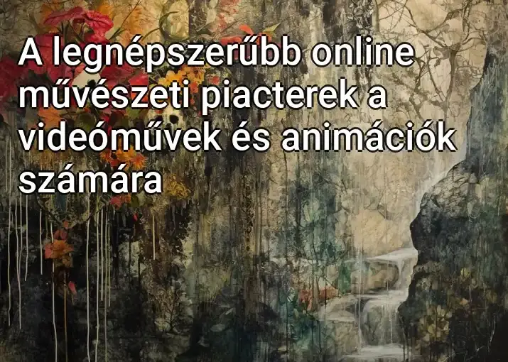 A legnépszerűbb online művészeti piacterek a videóművek és animációk számára