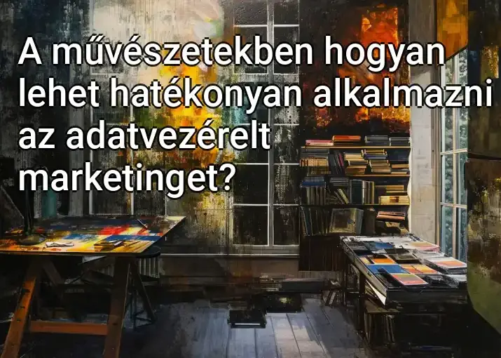 A művészetekben hogyan lehet hatékonyan alkalmazni az adatvezérelt marketinget?