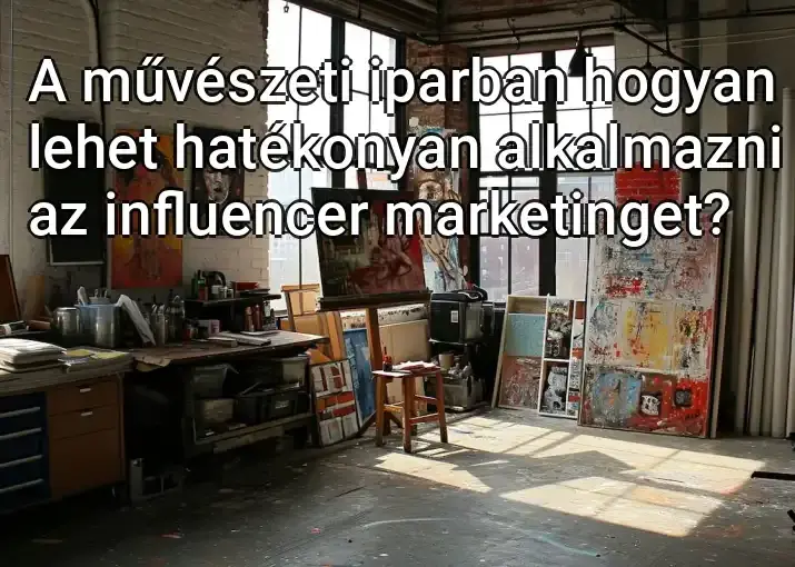 A művészeti iparban hogyan lehet hatékonyan alkalmazni az influencer marketinget?