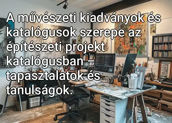 A művészeti kiadványok és katalógusok szerepe az építészeti projekt katalógusban – tapasztalatok és tanulságok.