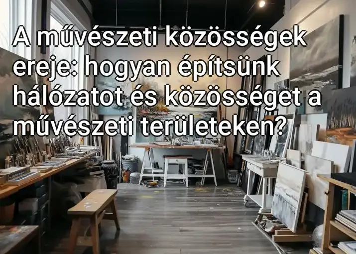 A művészeti közösségek ereje: hogyan építsünk hálózatot és közösséget a művészeti területeken?