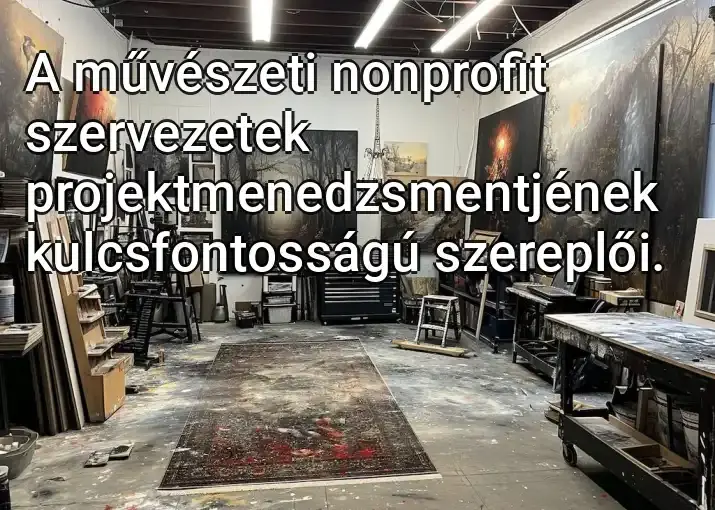 A művészeti nonprofit szervezetek projektmenedzsmentjének kulcsfontosságú szereplői.