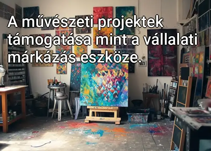 A művészeti projektek támogatása mint a vállalati márkázás eszköze.