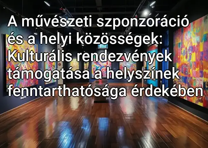 A művészeti szponzoráció és a helyi közösségek: Kulturális rendezvények támogatása a helyszínek fenntarthatósága érdekében