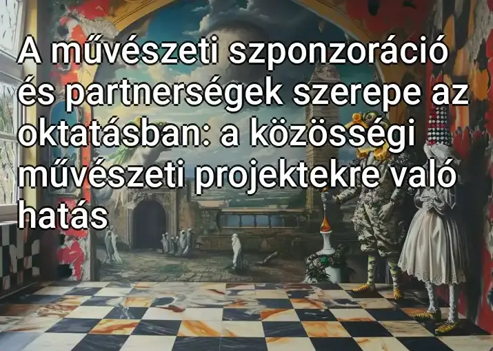 A művészeti szponzoráció és partnerségek szerepe az oktatásban: a közösségi művészeti projektekre való hatás