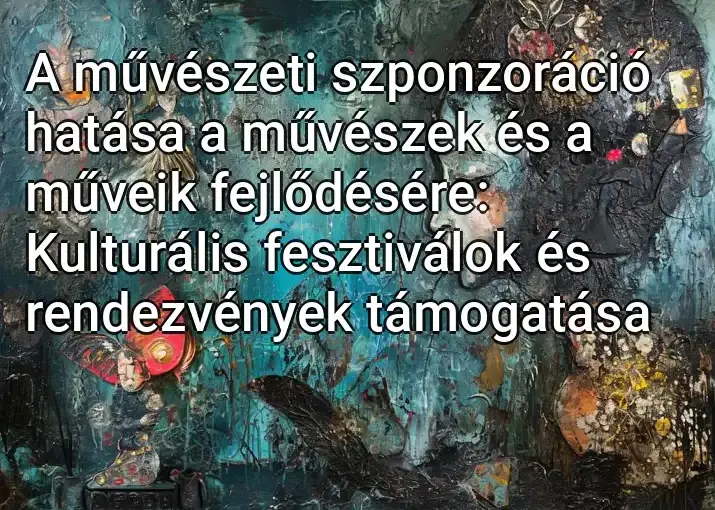 A művészeti szponzoráció hatása a művészek és a műveik fejlődésére: Kulturális fesztiválok és rendezvények támogatása