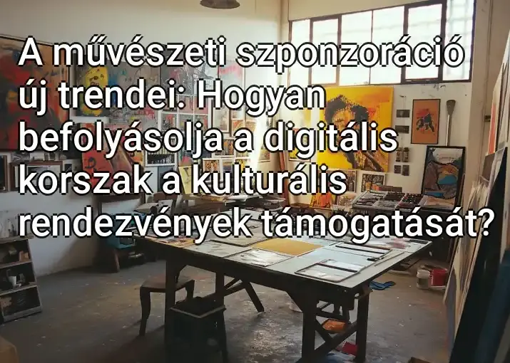 A művészeti szponzoráció új trendei: Hogyan befolyásolja a digitális korszak a kulturális rendezvények támogatását?