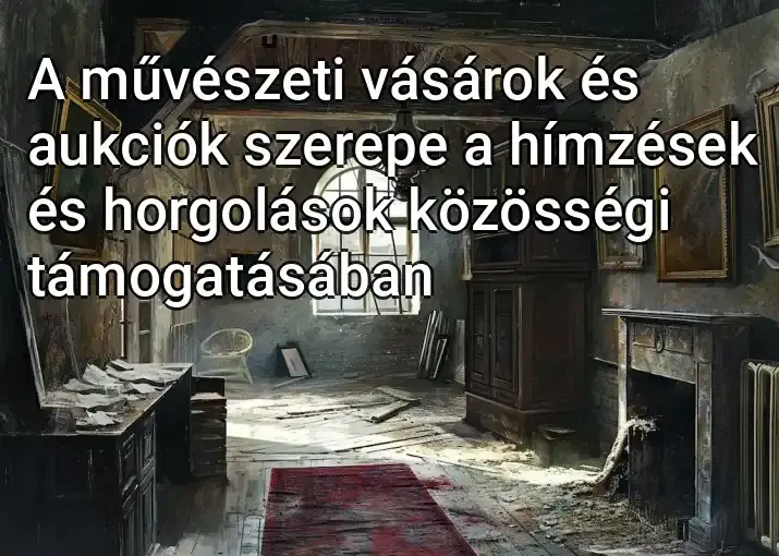 A művészeti vásárok és aukciók szerepe a hímzések és horgolások közösségi támogatásában