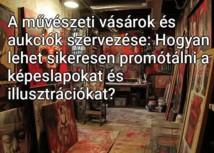 A művészeti vásárok és aukciók szervezése: Hogyan lehet sikeresen promótálni a képeslapokat és illusztrációkat?