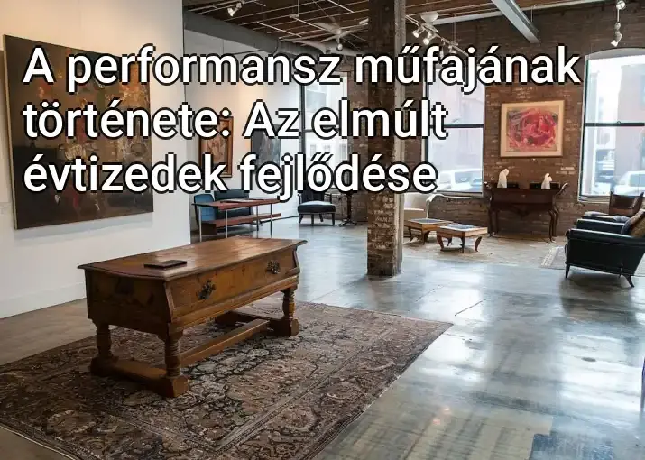 A performansz műfajának története: Az elmúlt évtizedek fejlődése