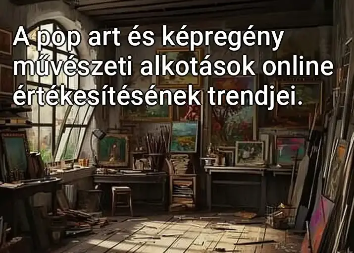 A pop art és képregény művészeti alkotások online értékesítésének trendjei.