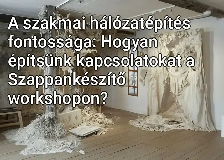 A szakmai hálózatépítés fontossága: Hogyan építsünk kapcsolatokat a Szappankészítő workshopon?