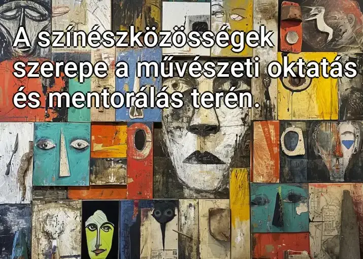 A színészközösségek szerepe a művészeti oktatás és mentorálás terén.