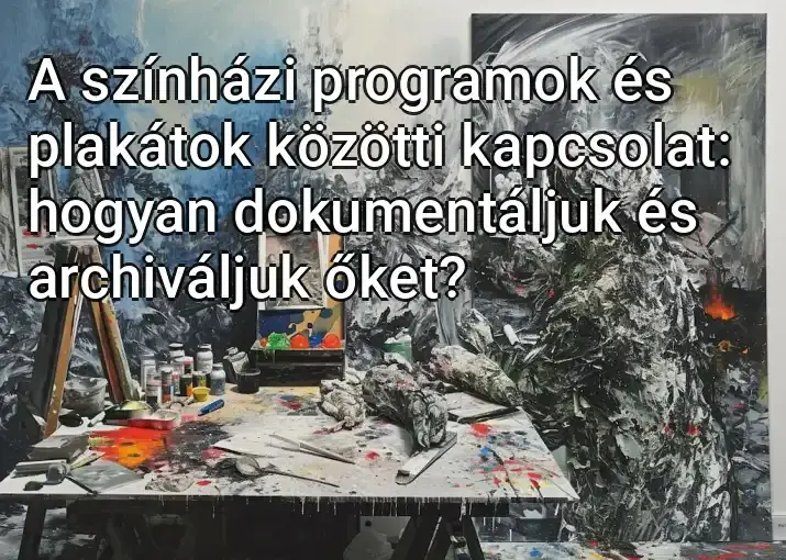 A színházi programok és plakátok közötti kapcsolat: hogyan dokumentáljuk és archiváljuk őket?