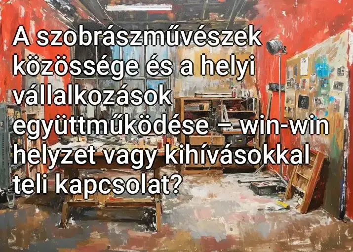 A szobrászművészek közössége és a helyi vállalkozások együttműködése – win-win helyzet vagy kihívásokkal teli kapcsolat?