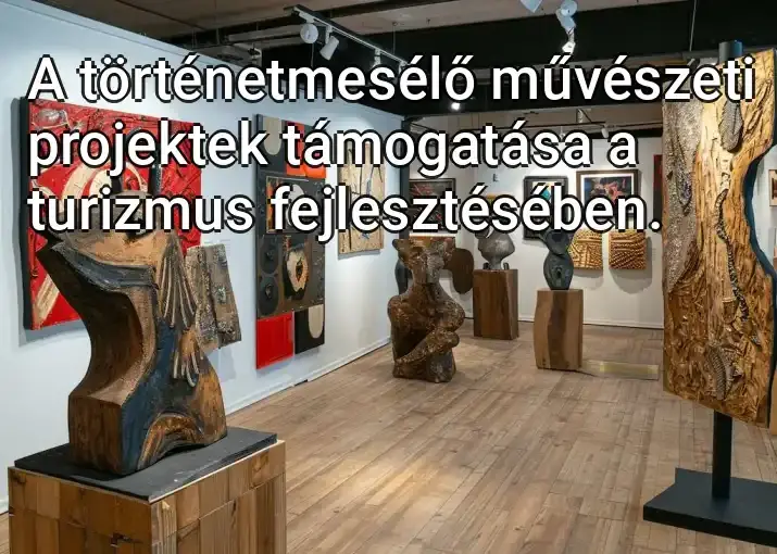 A történetmesélő művészeti projektek támogatása a turizmus fejlesztésében.