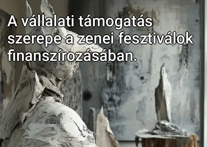 A vállalati támogatás szerepe a zenei fesztiválok finanszírozásában.