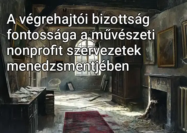 A végrehajtói bizottság fontossága a művészeti nonprofit szervezetek menedzsmentjében