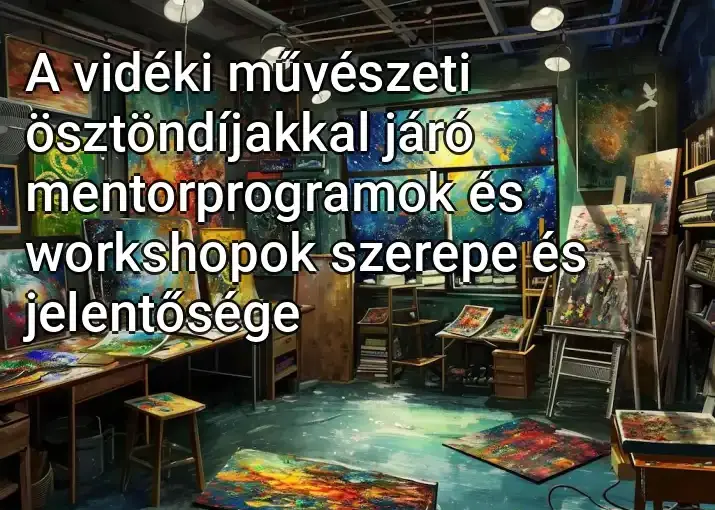 A vidéki művészeti ösztöndíjakkal járó mentorprogramok és workshopok szerepe és jelentősége