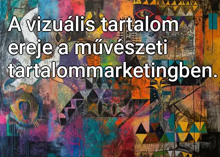 A vizuális tartalom ereje a művészeti tartalommarketingben.