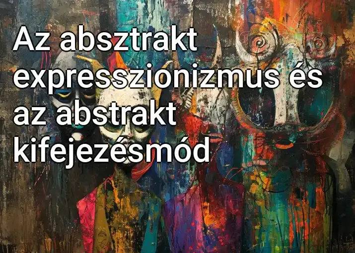 Az absztrakt expresszionizmus és az abstrakt kifejezésmód