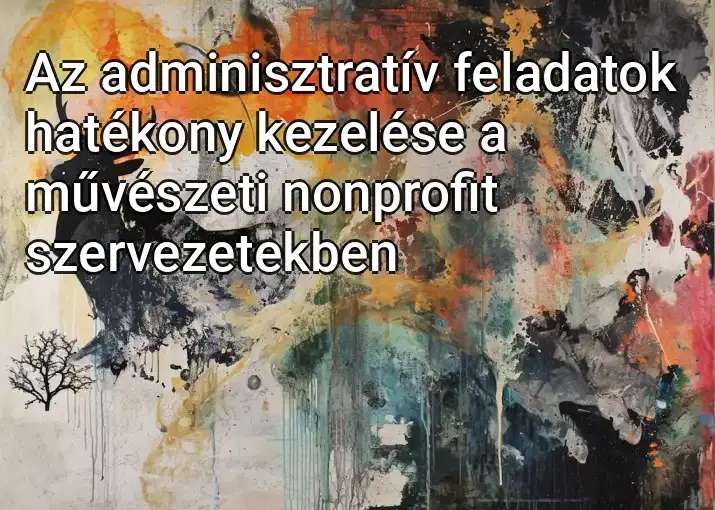 Az adminisztratív feladatok hatékony kezelése a művészeti nonprofit szervezetekben