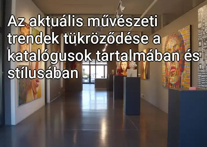 Az aktuális művészeti trendek tükröződése a katalógusok tartalmában és stílusában