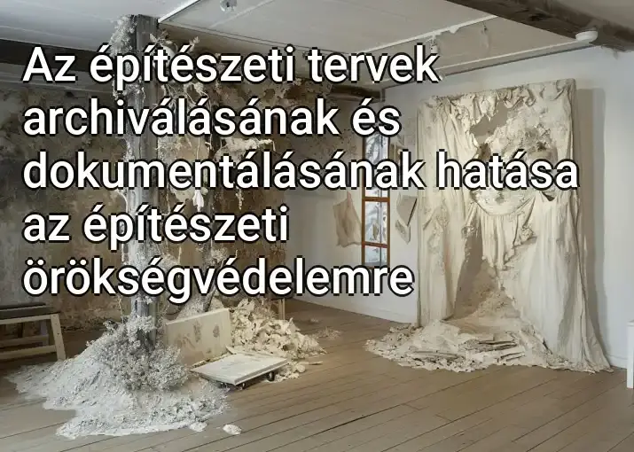 Az építészeti tervek archiválásának és dokumentálásának hatása az építészeti örökségvédelemre