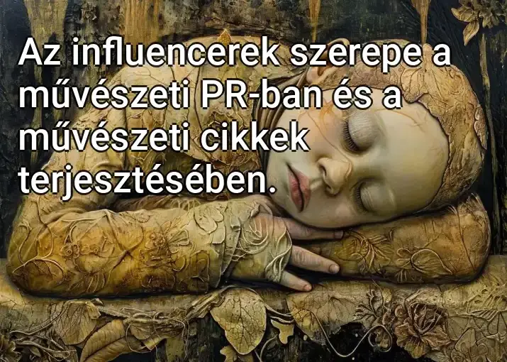 Az influencerek szerepe a művészeti PR-ban és a művészeti cikkek terjesztésében.