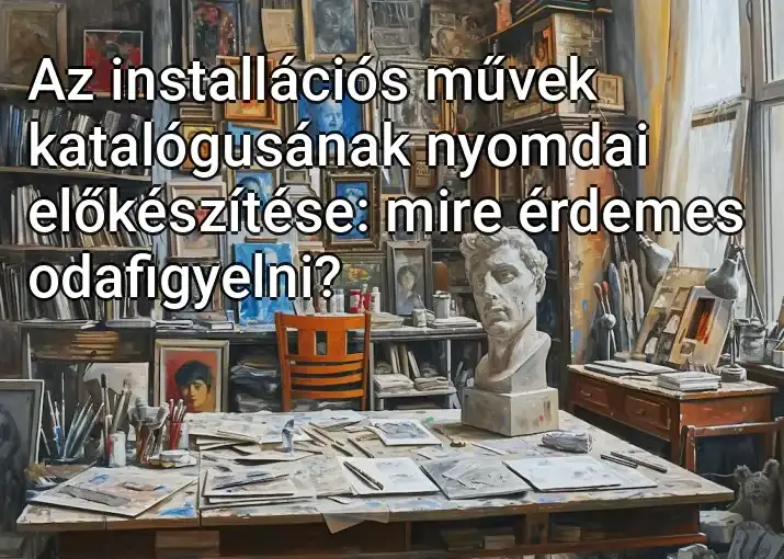 Az installációs művek katalógusának nyomdai előkészítése: mire érdemes odafigyelni?