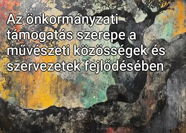 Az önkormányzati támogatás szerepe a művészeti közösségek és szervezetek fejlődésében