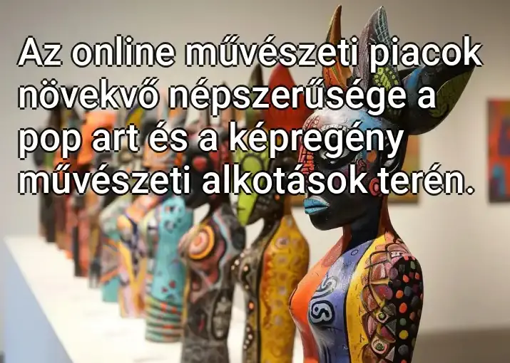 Az online művészeti piacok növekvő népszerűsége a pop art és a képregény művészeti alkotások terén.